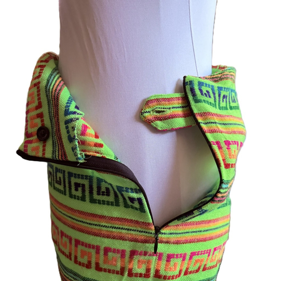 Kenny Guadalajara Green Embroidered High Rise Shorts Small - Picture 8 of 9